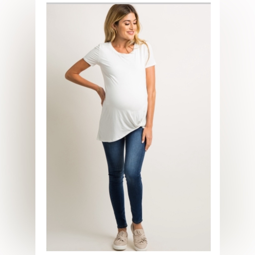 Pinkblush Faded Skinny Maternity Jeans